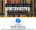 Friends’ $1.00 CD Sale at RRPL